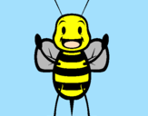 Coloring page Little bee painted byml