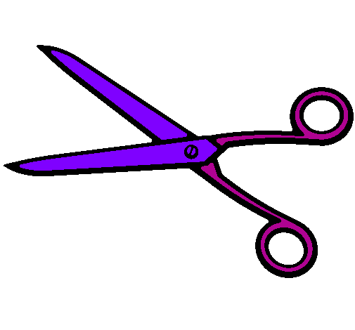 Coloring page Scissors painted byludovica