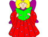 Coloring page Fairy painted bycamila
