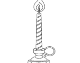 Coloring page Candle IV painted bypuff
