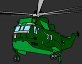 Coloring page Helicopter to the rescue painted byRAF Fighter