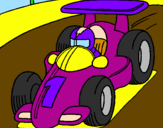 Coloring page Racing car painted byMIGUEL  