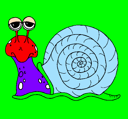 Coloring page Snail painted byhellen