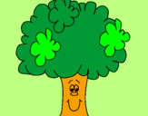 Coloring page Broccoli painted bychenil