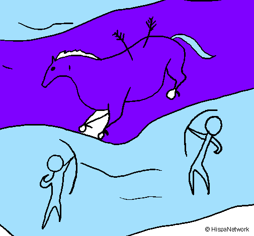 Coloring page Cave painting painted bygabrlio