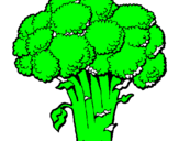 Coloring page Broccoli painted byjulia