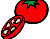 Coloring page Tomato painted byshan shan
