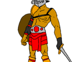 Coloring page Gladiator painted byjames