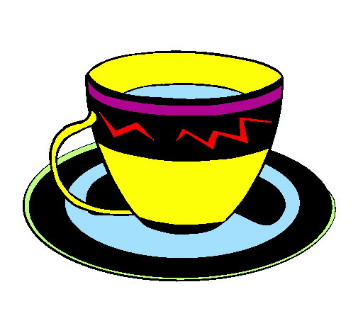 Coloring page Cup of coffee painted byamali