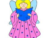 Coloring page Fairy painted byDE  ALEJANDRA