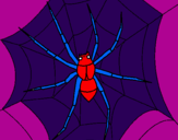 Coloring page Spider painted byasweert
