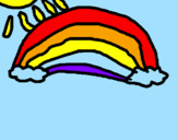 Coloring page Rainbow painted bychiara