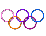 Coloring page Olympic rings painted byanja2000