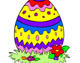 Coloring page Easter egg 2 painted byanja2000