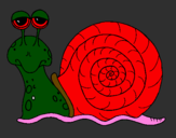 Coloring page Snail painted bysanti