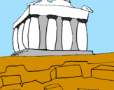 Coloring page Parthenon painted byJorge21