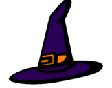 Coloring page Witch's hat painted byitziar