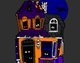 Coloring page Mysterious house II painted byitziar