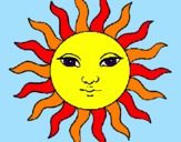 Coloring page Sun painted byml