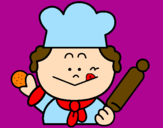 Coloring page Cook 2 painted bymafalda duarte