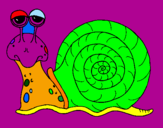 Coloring page Snail painted byJULIAN