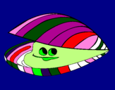 Coloring page Clam painted byMia 