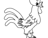 Coloring page Cock painted byNISH