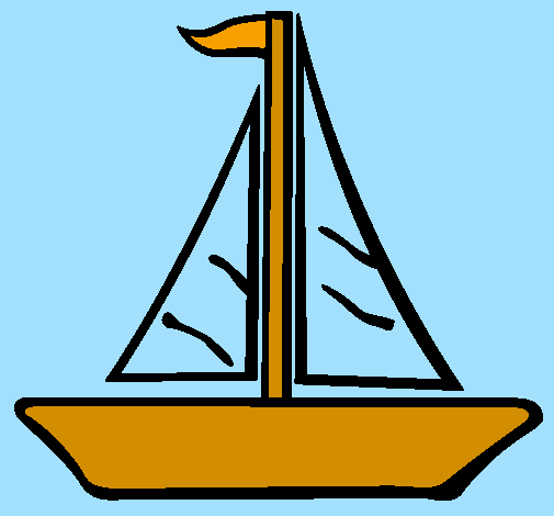 Coloring page Sailing boat painted bygiuseppe di giovanni