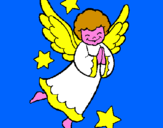 Coloring page Little angel painted byRODOLFO