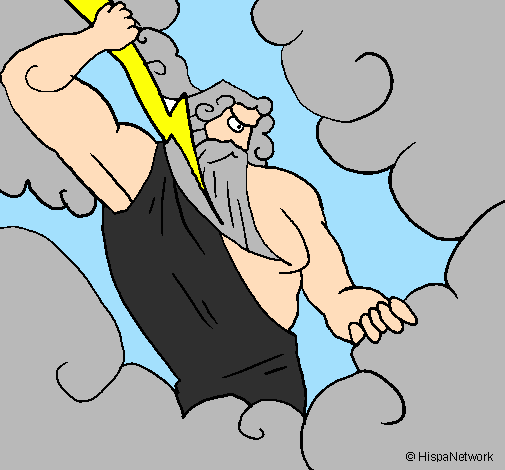 Coloring page Zeus painted byJorge21
