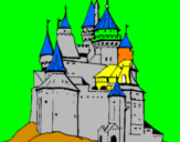 Coloring page Medieval castle painted bydaniel