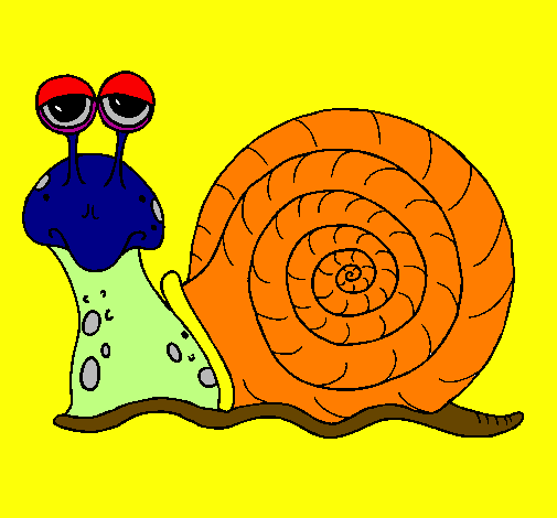 Coloring page Snail painted byivo