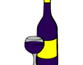 Coloring page Wine painted byAngelina
