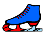 Coloring page Figure skate painted byivimini