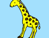 Coloring page Giraffe painted bychloe