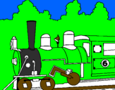 Coloring page Locomotive painted byALONSO