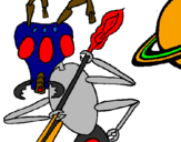 Coloring page Alien ant painted byethan