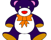 Coloring page Teddy bear painted bymax