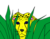 Coloring page Cheetah painted bygradyrose