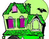 Coloring page Mysterious house painted bymikaela
