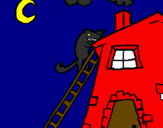 Coloring page Three little pigs 16 painted bymason stuart