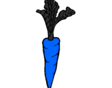 Coloring page carrot painted byayeaye