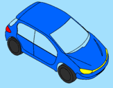 Coloring page Car seen from above painted byALE