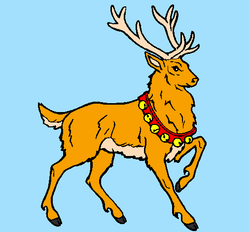 Coloring page Stag painted byRiccardo