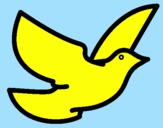 Coloring page Dove of peace painted byRiccardo