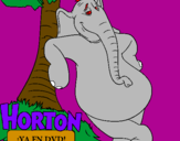 Coloring page Horton painted bylana