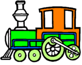 Coloring page Train painted by1000000000000000000000000