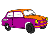 Coloring page Classic car painted byhiye