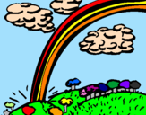 Coloring page Rainbow painted bygábor