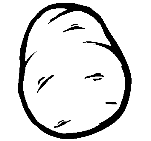 Coloring page potato painted byeaple